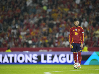 Alex Baena left winger of Spain and Villarreal CF before scoring his sides first goal during the UEFA Nations League 2024/25 League A Group...