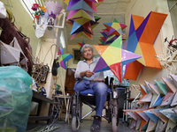 Inside the workshop of David Galicia, an artisan who makes, repairs, and sells animas stars in Mexico City, Mexico, on October 16, 2024. The...