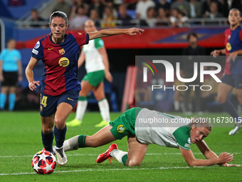 Aitana Bonmati and Julie Blakstad play during the match between FC Barcelona Women and Hammarby IF Women, corresponding to week 2 of group D...