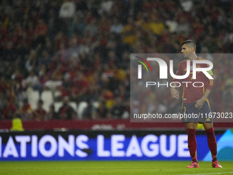 Alvaro Morata centre-forward of Spain and AC Milan during the UEFA Nations League 2024/25 League A Group A4 match between Spain and Serbia a...