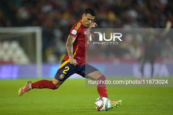 Pedro Porro right-back of Spain and Tottenham Hotspur during the UEFA Nations League 2024/25 League A Group A4 match between Spain and Serbi...