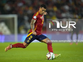 Pedro Porro right-back of Spain and Tottenham Hotspur during the UEFA Nations League 2024/25 League A Group A4 match between Spain and Serbi...