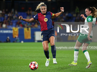 Alexia Putellas and Vilde Hasund play during the match between FC Barcelona Women and Hammarby IF Women, corresponding to week 2 of group D...