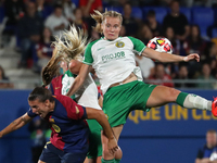 Julie Blakstad and Patri Guijarro play during the match between FC Barcelona Women and Hammarby IF Women, corresponding to week 2 of group D...