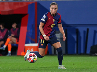 Ewa Pajor plays during the match between FC Barcelona Women and Hammarby IF Women, corresponding to week 2 of group D of the UEFA Women's Ch...