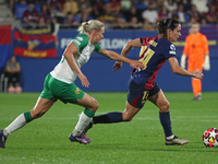 Aitana Bonmati and Jonna Andersson play during the match between FC Barcelona Women and Hammarby IF Women, corresponding to week 2 of group...