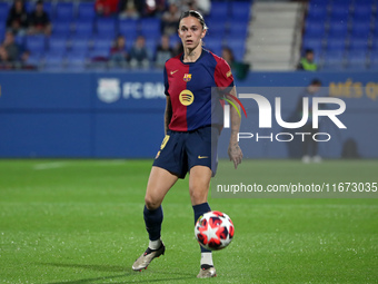 Maria Leon plays during the match between FC Barcelona Women and Hammarby IF Women, corresponding to week 2 of group D of the UEFA Women's C...