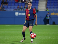 Maria Leon plays during the match between FC Barcelona Women and Hammarby IF Women, corresponding to week 2 of group D of the UEFA Women's C...