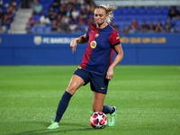 Fridolina Rolfo plays during the match between FC Barcelona Women and Hammarby IF Women, corresponding to week 2 of group D of the UEFA Wome...