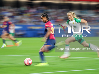 Esmee Brugts plays during the match between FC Barcelona Women and Hammarby IF Women, corresponding to week 2 of group D of the UEFA Women's...