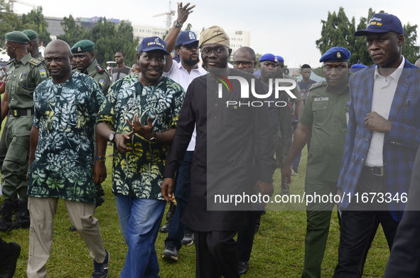 From left to right: Gbolabo Olaniwun, Senior Special Assistant on Agriculture to the Governor of Lagos State; Rotimi Fashola, Special Advise...