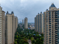 A property of Evergrande Real Estate is seen in Huai'an, China, on October 17, 2024. (