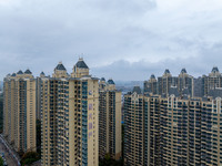 A property of Evergrande Real Estate is seen in Huai'an, China, on October 17, 2024. (