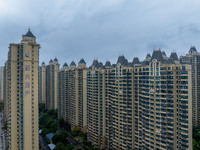 A property of Evergrande Real Estate is seen in Huai'an, China, on October 17, 2024. (