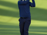 Bernd Wiesberger of Austria plays his second shot on the 10th hole on day one of the Estrella Damm N.A. Andalucia Masters 2024 at Real Club...