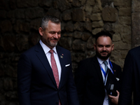 President of Slovakia Peter Pellegrini attends the meeting of the presidents of the Arraiolos group at Wawel Castle in Krakow, Poland, on Oc...