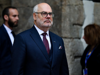 Estonian President Alar Karis attends the meeting of the presidents of the Arraiolos group at Wawel Castle in Krakow, Poland, on October 11,...