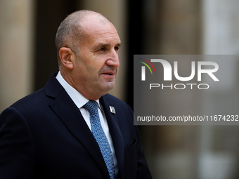 President of Bulgaria Rumen Radev attends the meeting of the presidents of the Arraiolos group at Wawel Castle in Krakow, Poland, on October...