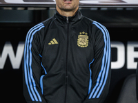 Lionel Scaloni, Coach of Argentina, looks on before the FIFA World Cup 2026 Qualifier match between Argentina and Bolivia at Estadio Mas Mon...