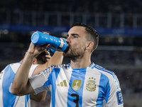 Nicolas Tagliafico of Argentina stands before the FIFA World Cup 2026 Qualifier match between Argentina and Bolivia at Estadio Mas Monumenta...