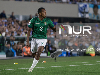 Diego Medina of Bolivia plays during the FIFA World Cup 2026 Qualifier match between Argentina and Bolivia at Estadio Mas Monumental Antonio...