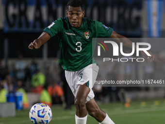 Diego Medina of Bolivia plays during the FIFA World Cup 2026 Qualifier match between Argentina and Bolivia at Estadio Mas Monumental Antonio...