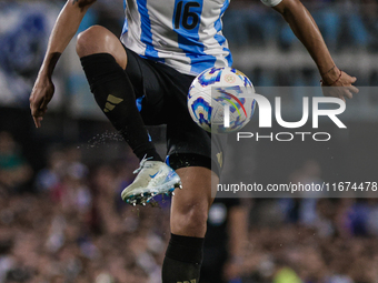 Nahuel Molina of Argentina is in action during the FIFA World Cup 2026 Qualifier match between Argentina and Bolivia at Estadio Mas Monument...