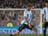 Rodrigo de Paul of Argentina plays during the FIFA World Cup 2026 Qualifier match between Argentina and Bolivia at Estadio Mas Monumental An...