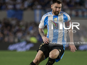 Lionel Messi of Argentina is in action during the FIFA World Cup 2026 Qualifier match between Argentina and Bolivia at Estadio Mas Monumenta...