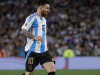 Lionel Messi of Argentina is in action during the FIFA World Cup 2026 Qualifier match between Argentina and Bolivia at Estadio Mas Monumenta...