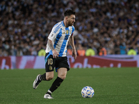 Lionel Messi of Argentina is in action during the FIFA World Cup 2026 Qualifier match between Argentina and Bolivia at Estadio Mas Monumenta...