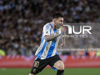 Lionel Messi of Argentina is in action during the FIFA World Cup 2026 Qualifier match between Argentina and Bolivia at Estadio Mas Monumenta...