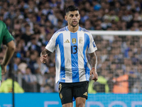 Cristian Romero of Argentina plays during the FIFA World Cup 2026 Qualifier match between Argentina and Bolivia at Estadio Mas Monumental An...