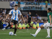 Nahuel Molina of Argentina is in action during the FIFA World Cup 2026 Qualifier match between Argentina and Bolivia at Estadio Mas Monument...