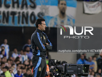 Lionel Scaloni, Coach of Argentina, looks during the FIFA World Cup 2026 Qualifier match between Argentina and Bolivia at Estadio Mas Monume...