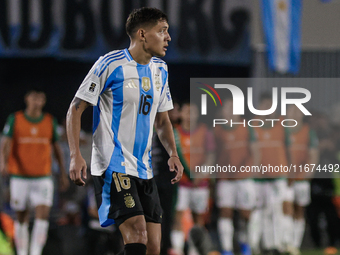 Nahuel Molina of Argentina is in action during the FIFA World Cup 2026 Qualifier match between Argentina and Bolivia at Estadio Mas Monument...