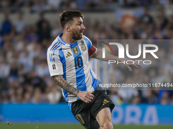 Lionel Messi of Argentina is in action during the FIFA World Cup 2026 Qualifier match between Argentina and Bolivia at Estadio Mas Monumenta...