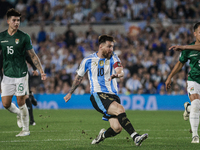 Lionel Messi of Argentina is in action during the FIFA World Cup 2026 Qualifier match between Argentina and Bolivia at Estadio Mas Monumenta...