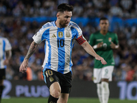 Lionel Messi of Argentina is in action during the FIFA World Cup 2026 Qualifier match between Argentina and Bolivia at Estadio Mas Monumenta...