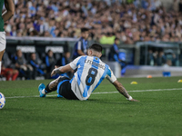 Enzo Fernandez participates in the FIFA World Cup 2026 Qualifier match between Argentina and Bolivia at Estadio Mas Monumental Antonio Vespu...