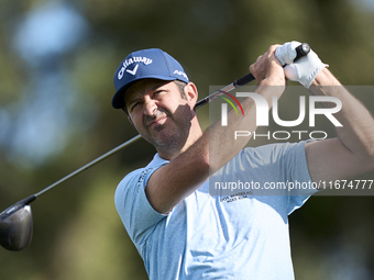 Jorge Campillo of Spain tees off on the 12th hole on day one of the Estrella Damm N.A. Andalucia Masters 2024 at Real Club de Golf Sotogrand...