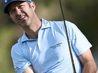 Jorge Campillo of Spain tees off on the 12th hole on day one of the Estrella Damm N.A. Andalucia Masters 2024 at Real Club de Golf Sotogrand...