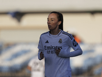 Caroline Weir of Real Madrid women plays during the UEFA Women's Champions League match between Real Madrid and Celtic club women at Alfredo...