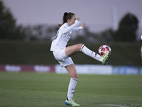 Caroline Weir of Real Madrid women controls the ball during the UEFA Women's Champions League match between Real Madrid and Celtic club wome...