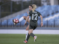 Melanie Leupolz of Real Madrid women controls the ball during the UEFA Women's Champions League match between Real Madrid and Celtic club wo...