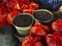 Acai fruit, known as the black gold of the Amazon, is at the municipal market in Afua, Para, Brazil, on October 2, 2024. (