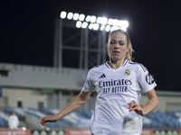 Melanie Leupolz of Real Madrid women plays during the UEFA Women's Champions League match between Real Madrid and Celtic club women at Alfre...