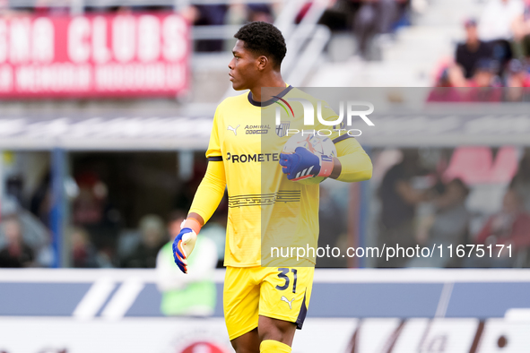 Zion Suzuki of Parma Calcio 1903 looks on during the Serie A Enilive match between Bologna FC and Parma Calcio 1903 at Stadio Renato Dall'Ar...