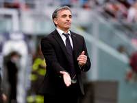 Fabio Pecchia head coach of Parma Calcio 1903 gestures during the Serie A Enilive match between Bologna FC and Parma Calcio 1903 at Stadio R...