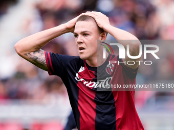 Emil Holm of Bologna FC looks dejected during the Serie A Enilive match between Bologna FC and Parma Calcio 1903 at Stadio Renato Dall'Ara o...